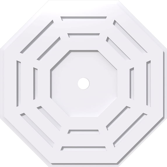 28"OD x 2"ID x 11"C x 1"P Westin Architectural Grade PVC Contemporary Ceiling Medallion