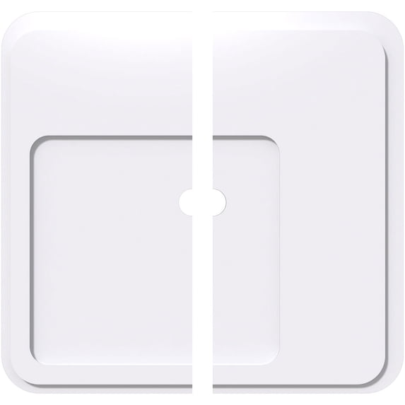 28"OD x 2"ID x 9 3/4"C x 1"P Lucan Architectural Grade PVC Contemporary Ceiling Medallion, Two Piece