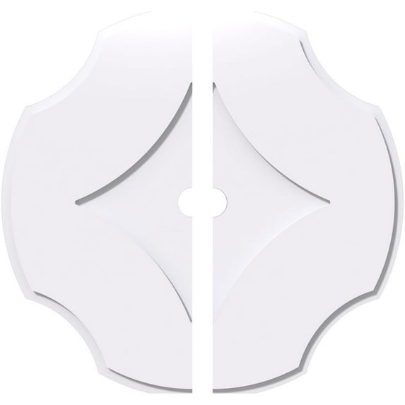 Ekena Millwork Percival Architectural Grade PVC Ceiling Medallion (Set of 2)