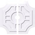 thumbnail image 1 of 28"OD x 3"ID x 9 1/4"C x 1"P Haus Architectural Grade PVC Contemporary Ceiling Medallion, Two Piece, 1 of 11