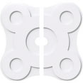 thumbnail image 1 of 28"OD x 3"ID x 9 3/4"C x 1"P Luna Architectural Grade PVC Contemporary Ceiling Medallion, Two Piece, 1 of 11