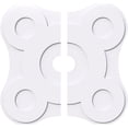 thumbnail image 1 of 28"OD x 4"ID x 9 3/4"C x 1"P Luna Architectural Grade PVC Contemporary Ceiling Medallion, Two Piece, 1 of 11