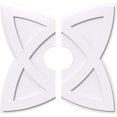 thumbnail image 1 of 28"OD x 6"ID x 10 1/2"C x 1"P Cosmo Architectural Grade PVC Contemporary Ceiling Medallion, Two Piece, 1 of 4