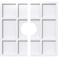 thumbnail image 1 of 28"OD x 7"ID x 9 3/4"C x 1"P Rubik Architectural Grade PVC Contemporary Ceiling Medallion, Two Piece, 1 of 11