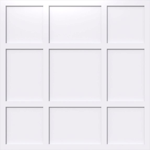 28"OD x 9 3/4"C x 1"P Rubik Architectural Grade PVC Contemporary Ceiling Medallion