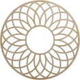 thumbnail image 1 of 28"OD x 9 5/8"ID x 3/8"T Cannes Wood Fretwork Pierced Ceiling Medallion, Hickory, 1 of 3