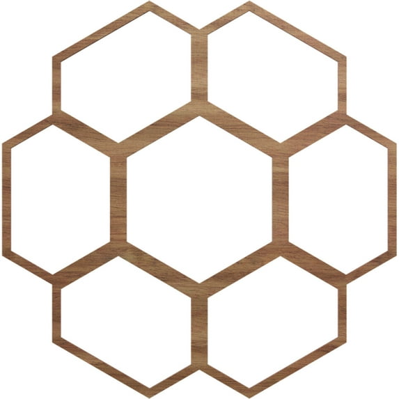 28"OD x 9 7/8"ID x 3/8"T Florin Wood Fretwork Pierced Ceiling Medallion, Walnut