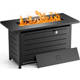 42'' Rectangular Gas Fire Pit Table, 60,000 BTU Propane Fire Pits for