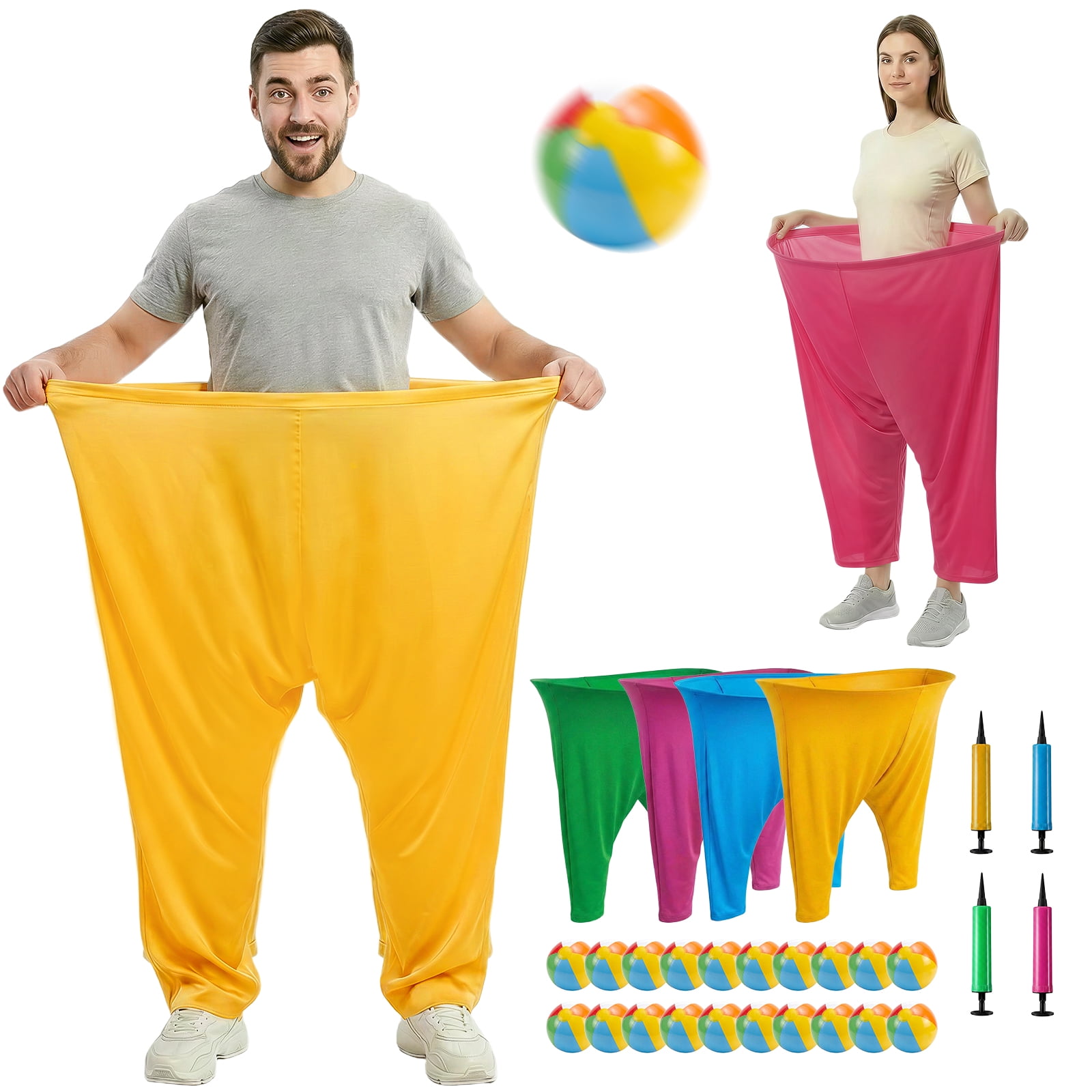28 PCS Granny Pants Yard Game for Kids Adults, Oversized 4-Pack