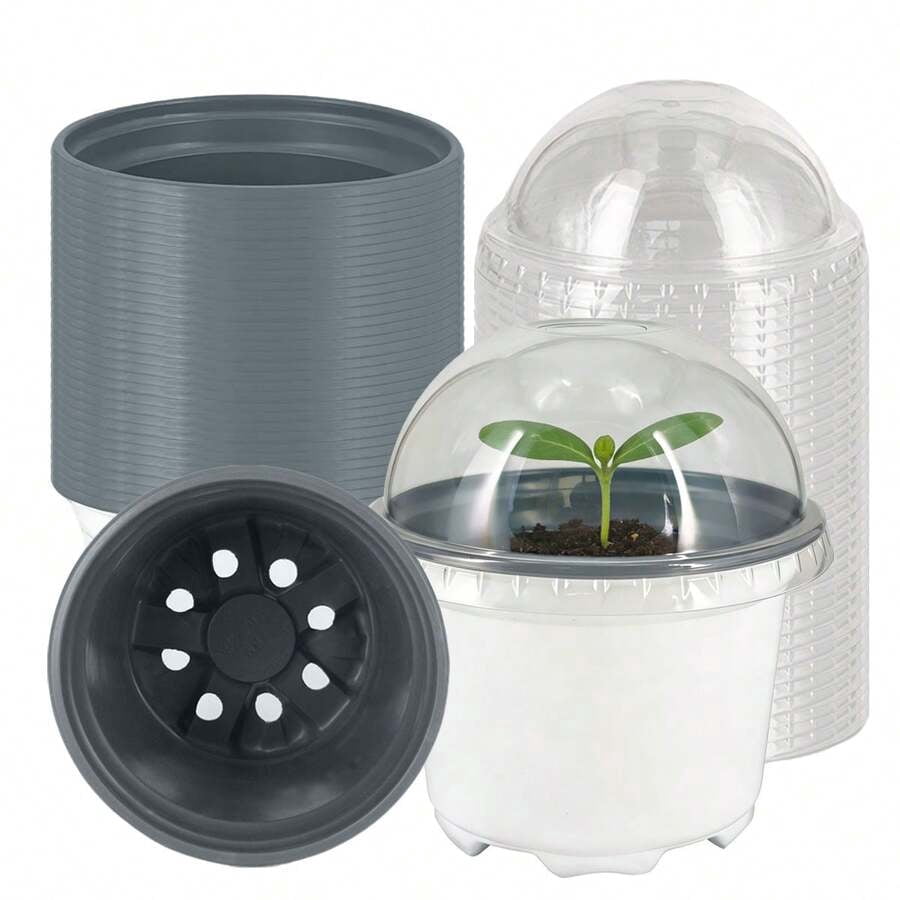 28 Pack Nursery Pots For Plants,3.5 Inch Plant Pot For Planting With ...