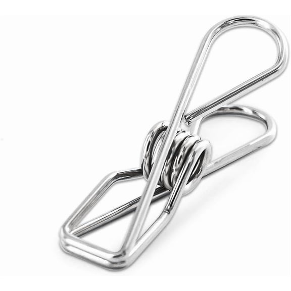 28 Pack Stainless Steel Small Clothes Pins Durable Clothes Pegs Multi-Purpose Metal Wire Utility Clips for Laundry Home Kitchen Outdoor Travel Office