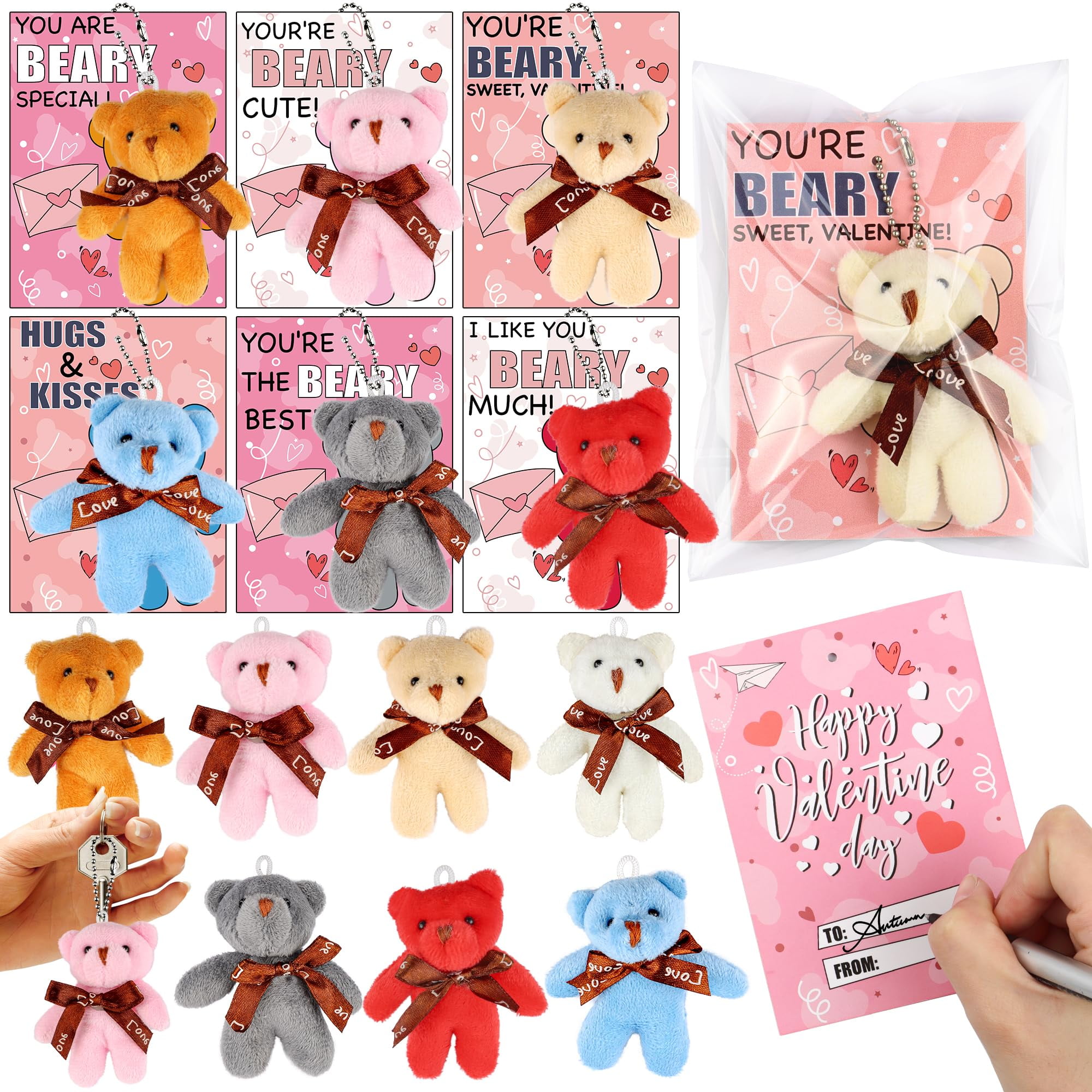 28 Pack Valentines Day Cards for Kids Classroom Valentines Day Gifts ...