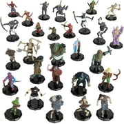 28 Painted Fantasy Mini Figures- All Unique Designs- 1" Hex-Sized Compatible w D&D Dungeons and Dragons, Pathfinder, and RPG Table Top Games- Features Goblins, Orcs, Gnolls, Skeletons & Moreâ€¦