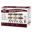 thumbnail image 1 of 28-Pcs Disposable Chafing Dish Buffet Set with Half Size Pans – Complete Catering Solution with Extra Fuel Cans & Lighter – Perfect Food Warmers for Parties & Events, 1 of 10