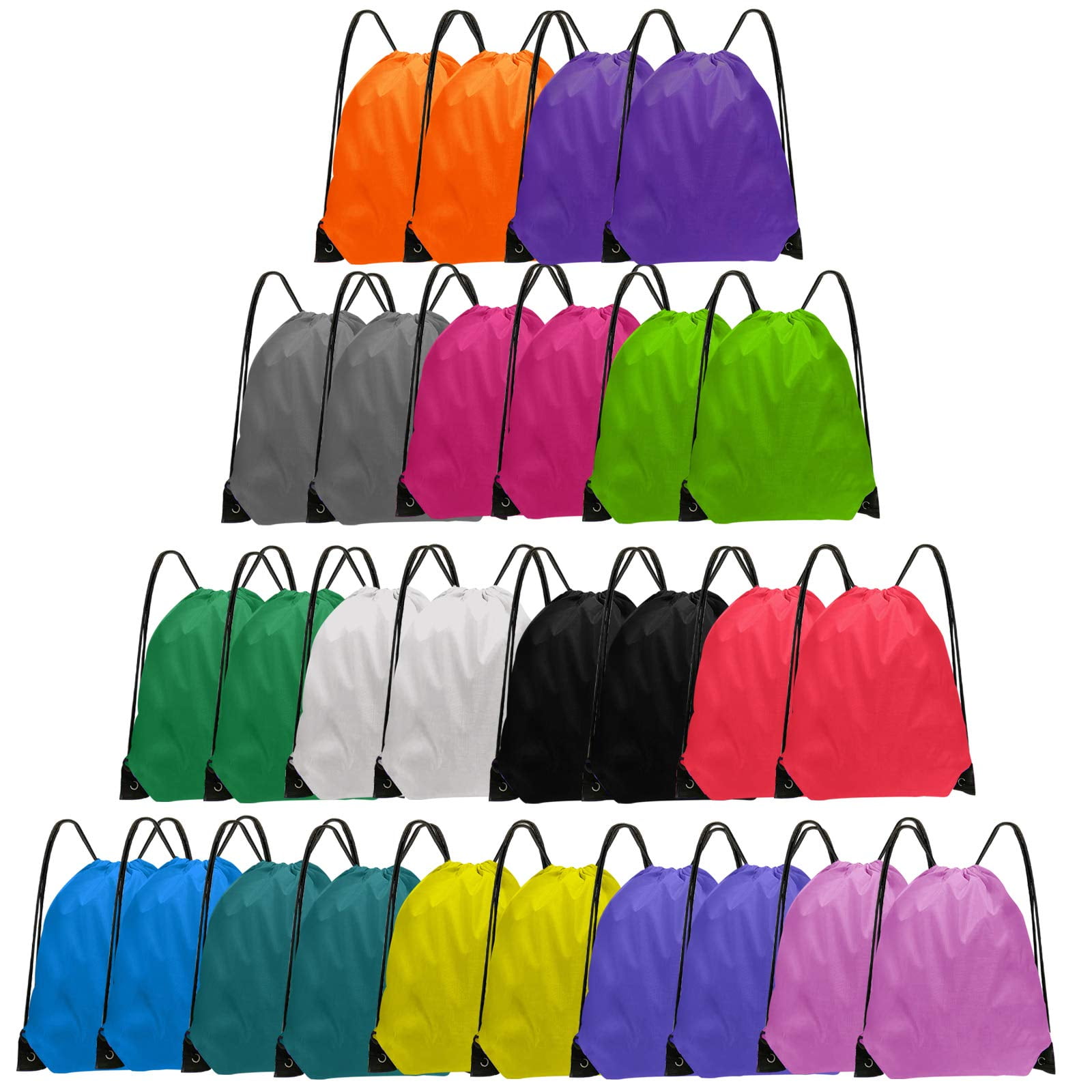 28 Pcs Drawstring Backpack Bulk String backpack Drawstring Bags Cinch