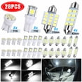 thumbnail image 1 of Kojooin 28pcs Led Interior Light Bulbs Kit T10 31mm 42mm 6000k Dome License Plate Lamp Bulb Car Trunk Replacement Parts, 1 of 7