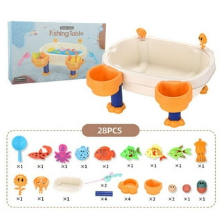 Fishing Table Kids Sand Water Table Toys for Toddlers, Outdoor