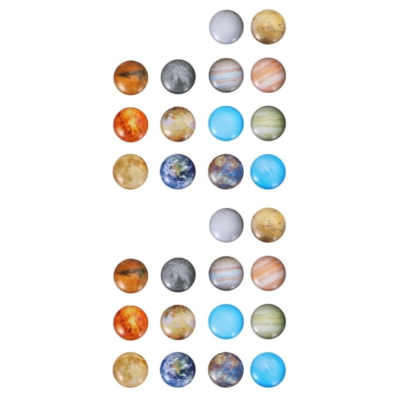 28 Pcs Planet Fridge Magnet Glass Refrigerator Magnets The Office for Whiteboard