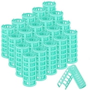 28 Pcs Plastic Hair Rollers, Happon Small Size Self Grip Rollers Snap Rollers Hairdressing Curlers No Heat Hair Curlers for DIY Hairdressing Hair Salon Hair Barber Random Color