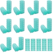 28 Pcs Plastic Hair Rollers, Happon Small Size Self Grip Rollers Snap Rollers Hairdressing Curlers No Heat Hair Curlers for DIY Hairdressing Hair Salon Hair Barber (Random Color)