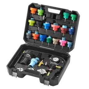 28 Pcs Radiator Pressure Tester Kit Coolant Vacuum Purge and Refill with Adapters