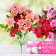 thumbnail image 1 of 28-Piece Small Artificial Flower Bouquet | Plastic Flowers for Home Decor, Wedding Centerpieces & Office Display | 34x15x15cm, 1 of 5