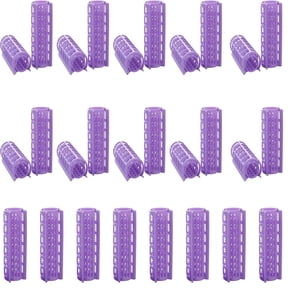 28 Pieces Small Size Hair Roller, Happon 0.6 inch Plastic Hair Rollers Curlers Self Grip Rollers for Women Ladies Short Hair Long Hair DIY Hairdressing Styling Tools (Random Color)