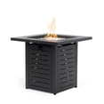 thumbnail image 1 of 28" Propane Gas Fire Pit Table, 50000 BTU Square Steel Fire Pit for Outside Patio Deck Garden Backyard, 1 of 11