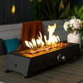 thumbnail image 1 of 28" Propane Gas Fire Pits, 50000 BTU Rectangular Steel Fire Pit for Outdoor living room Garden Balcony -Black, 1 of 9
