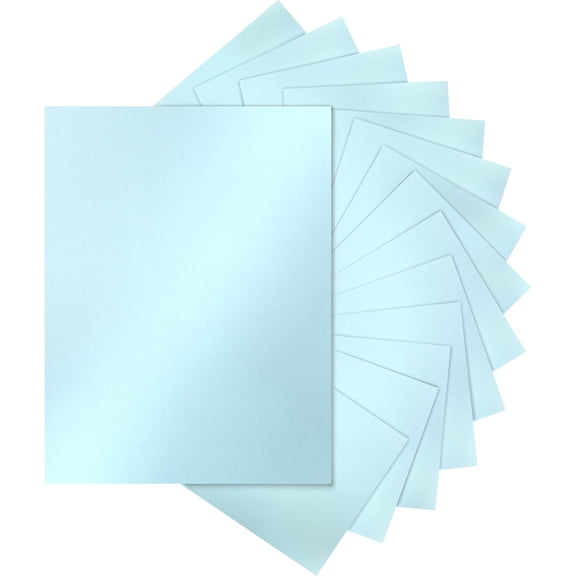 28 Sheets Blue Shimmer Cardstock 8.5 x 11 Premium Paper, 250gsm/92lb Heavyweight Craft Paper Card Stock for Making Cards, Greeting Cards, Office Printing, Scrapbooking, Invitations
