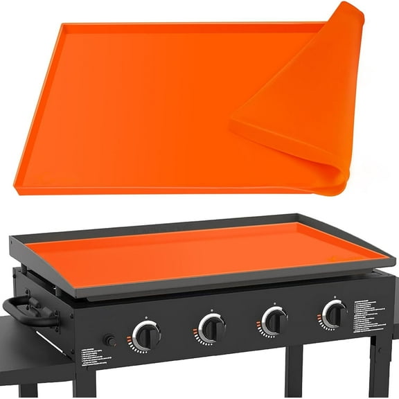 28" Silicone Mat for Blackstone Griddle Top, 100% Silicone Protective Mat Cover for Blackstone, Heavy Duty/Non Stick/Reusable Food-grade Silicone Grill Mat Protect Your Griddle from Dirt & Rust