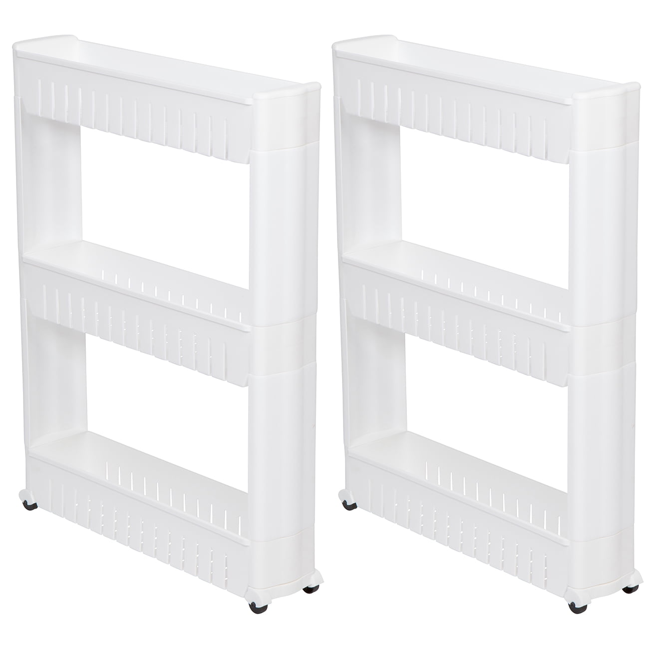 28" Slim Slide Out Storage Tower for Laundry, Bathroom, or Kitchen By