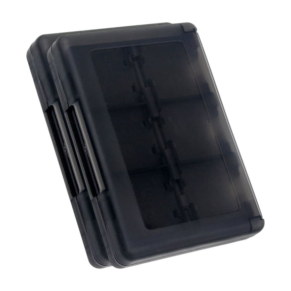 28-Slot Portable Game Card Case, ABS Water-Resistant Shell, Ergonomic Storage for & Cards