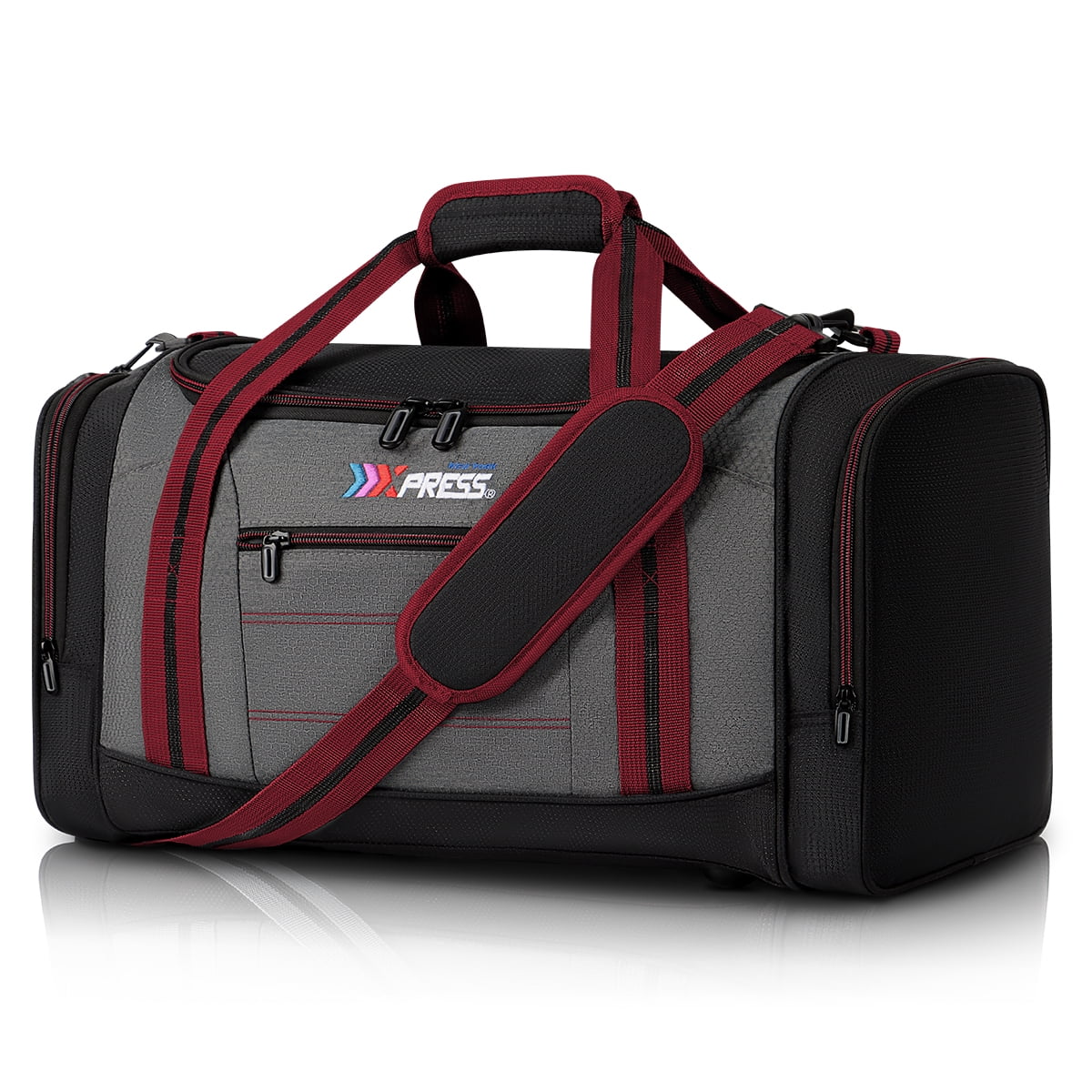 28" Travel Duffel Bag 84L Foldable Lightweight Sports Gym Bag with Adjustable Strap Tear-Resistant Large Weekender Overnight Bag, Black(LX298)