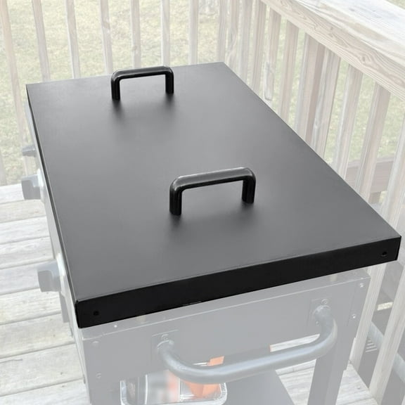 28" Steel Griddle Hard Cover Lid w/Rear Grease Collection For Blackstone Griddle