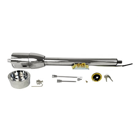 28" Steering Column GM Manual Tilt Steering with Key And Wheel Adapter