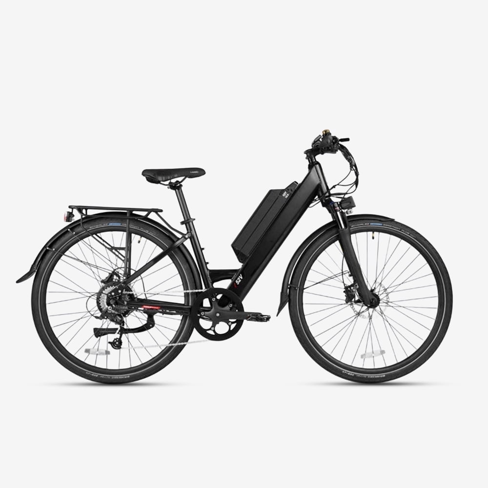 28" Step-Through Electric Bike for Adults, 750W Bafang Motor, 52V 15.6Ah Battery, Professional Torque Sensor, 28MPH & 65 Miles Range, Shimano 9-Speed, Hydraulic Disc Brakes, Fully Equipped Commuter