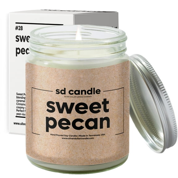#28 | Sweet Pecan Scented Candle - 9/16oz 100% All-Natural Handmade Soy Wax Candle