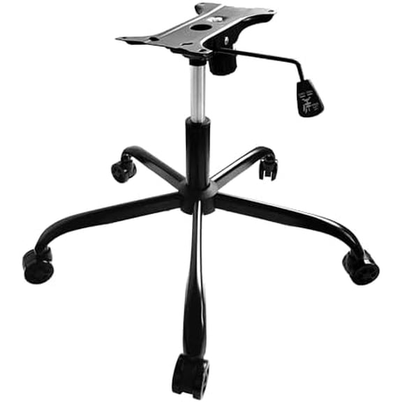 28" Swivel Office Chair Base Replacement, Heavy Duty Universal Gaming Chair Metal Repair Base Kit with Bottom Plate,Gas Cylinder and Casters$$Office