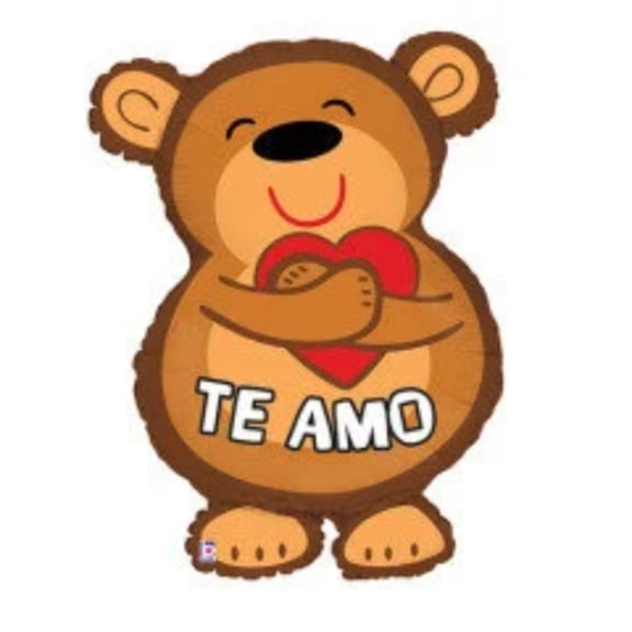 28" TE AMO BEAR Balloon  Large Shape Foil Mylar Balloon  Party Supplies Decorations Foil Mylar Balloon