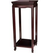 28 Tall Rosewood Pedestal Planter Display Stand - Dark