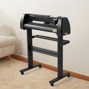 28" Vinyl Cutter Machine with LCD Display, Adjustable Double-Spring Pinch Rollers, Signmaster Software for Design & Cutting, Professional Sign Plotter