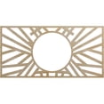 thumbnail image 1 of 28"W x 14"H x 10 3/8"ID x 1/4"T Hoover Wood Fretwork Pierced Ceiling Medallion, Birch, 1 of 3