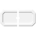 thumbnail image 1 of 28"W x 14"H x 2"ID x 9 3/4"C x 1"P Emerald Architectural Grade PVC Contemporary Ceiling Medallion, Two Piece, 1 of 11