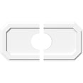 thumbnail image 1 of 28"W x 14"H x 6"ID x 9 3/4"C x 1"P Emerald Architectural Grade PVC Contemporary Ceiling Medallion, Two Piece, 1 of 11