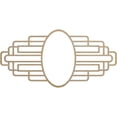thumbnail image 1 of 28"W x 14"H x 7 3/4"IW x 13 1/4"IH x 3/8"T Elizabeth Wood Fretwork Pierced Ceiling Medallion, Hickory, 1 of 3