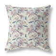 thumbnail image 1 of 28â€ White Blue Roses Indoor Outdoor Throw Pillow, 1 of 3