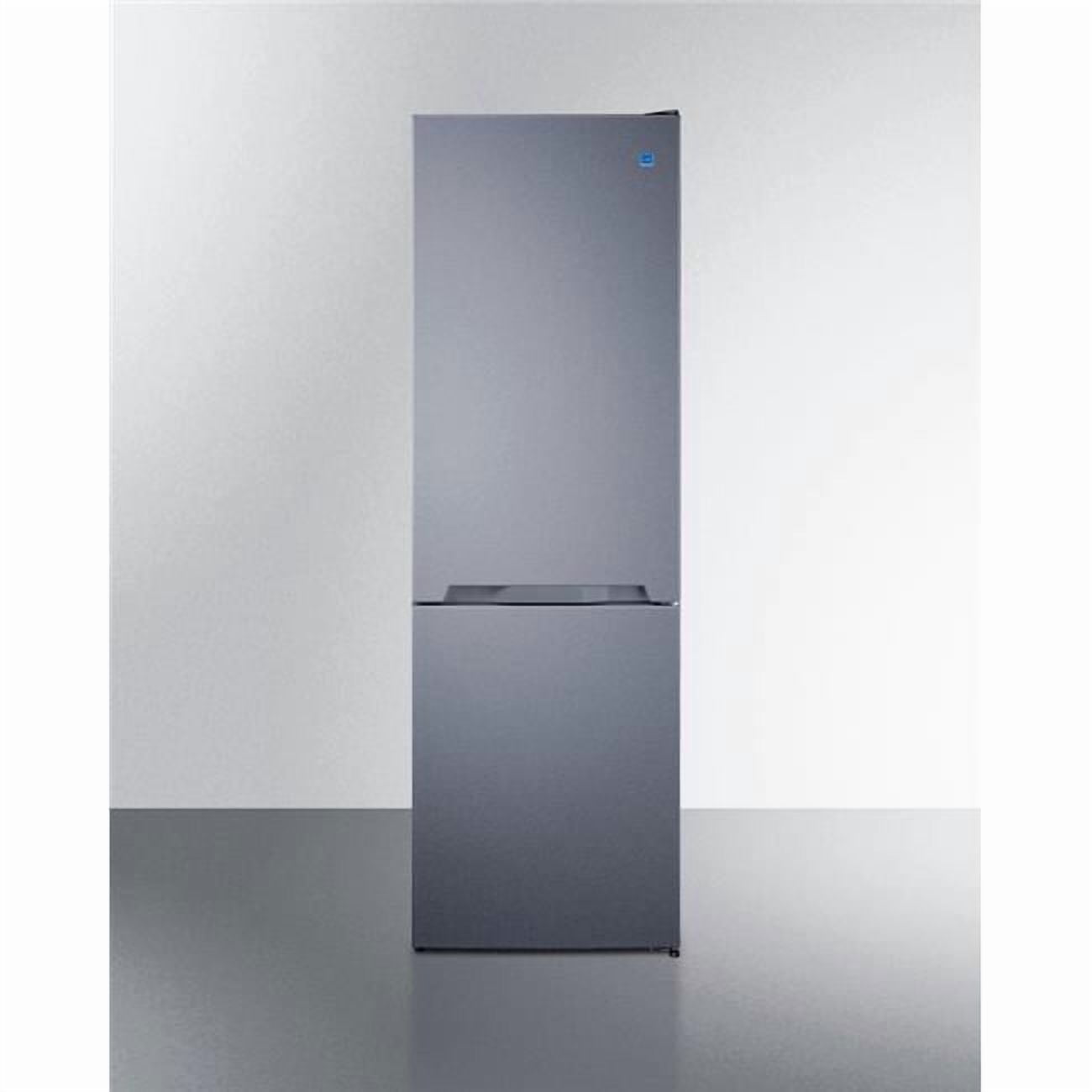 Summit FFBF124SSLHD Summit 24' Bottom Freezer Refrigerator,  Counter Depth Refrigerator- Freezer, Energy Star, Stainless Steel - FFBF124SSLHD (Left Handed Door Swing)