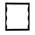 thumbnail image 1 of 28" Wide X 32"High Wavy Mirror Frame, 1 of 2