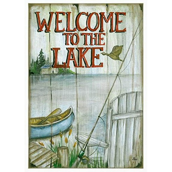 28"X 40" Welcome To The Lake House Flag